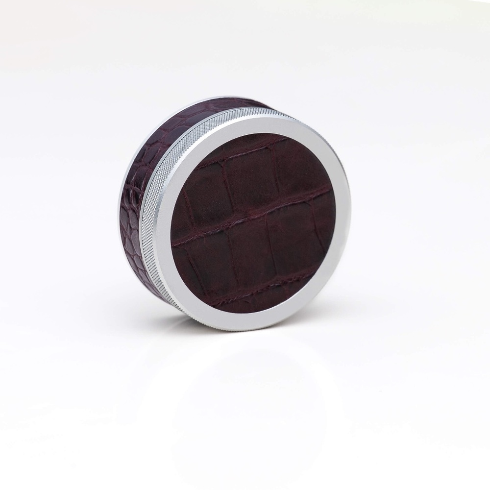 Ruk Can | Embossed Croc Leather & Aluminium Pouch Container | EDC Storage Can